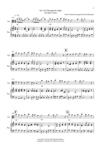 3 Easy Christmas Pieces for Viola and Piano image number null