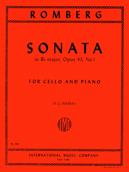 Sonata in B flat major, Op. 43 No. 1 (JANSEN)
