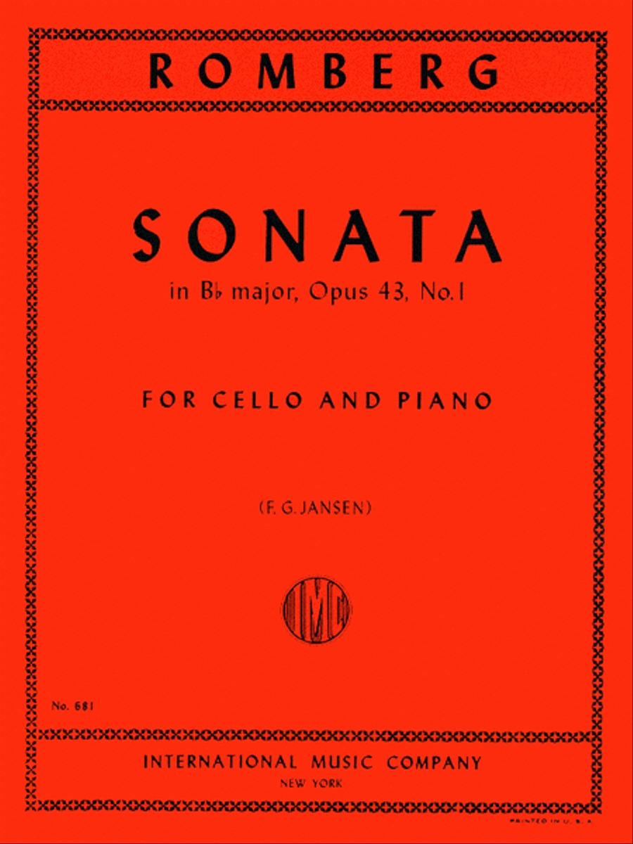 Sonata in B flat major, Op. 43 No. 1 Piano Accompaniment scores gallery preview page 1