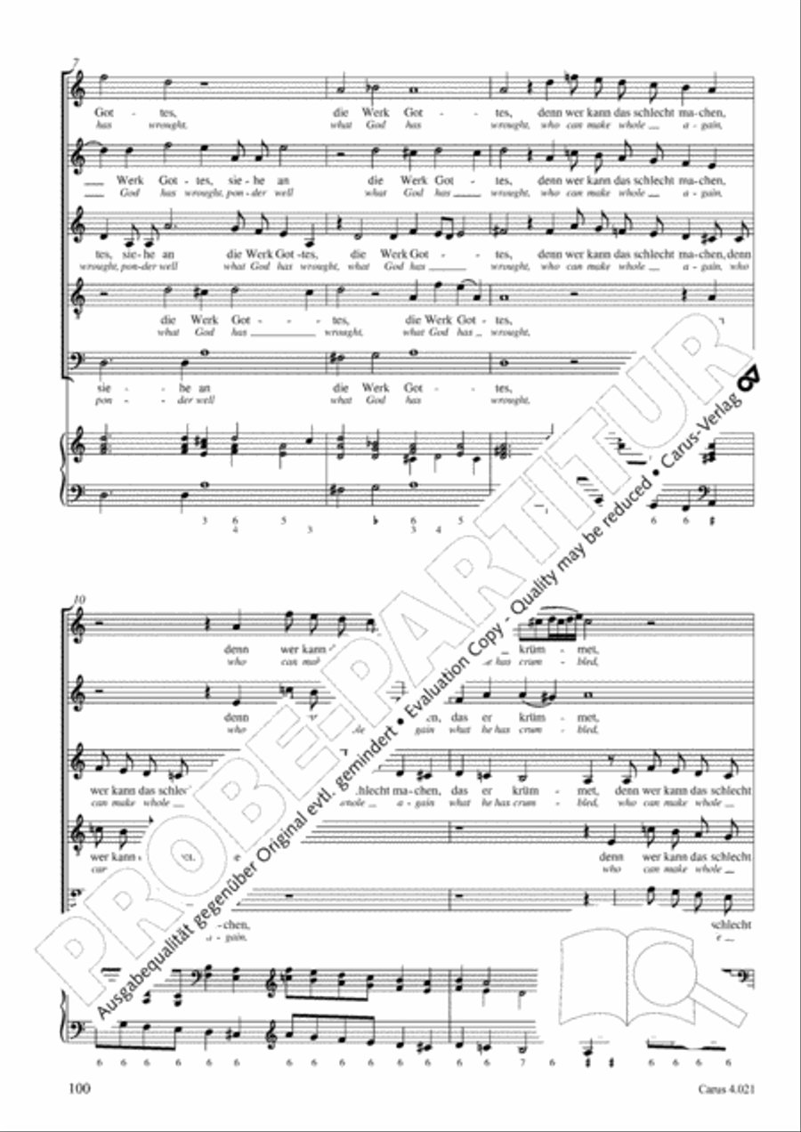 Schein: Israelsbrunnlein. Fontana d'Israel. Complete edition Choir scores gallery preview page 107