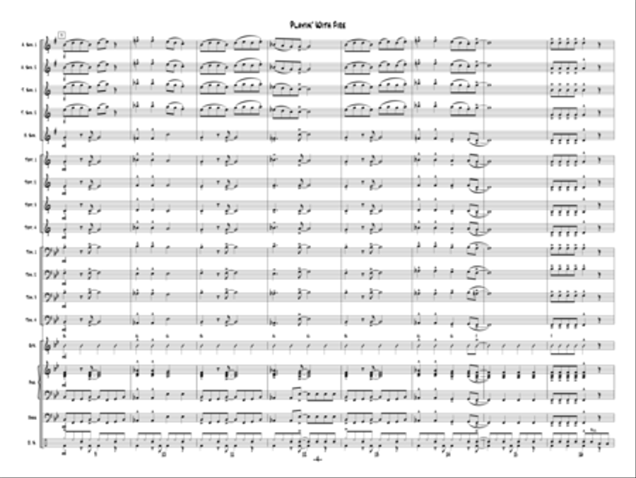 Playin' With Fire Jazz Ensemble scores gallery preview page 3