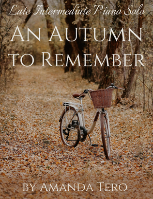 Book cover for An Autumn To Remember – Original Late Intermediate Jazz Piano Sheet Music Solo