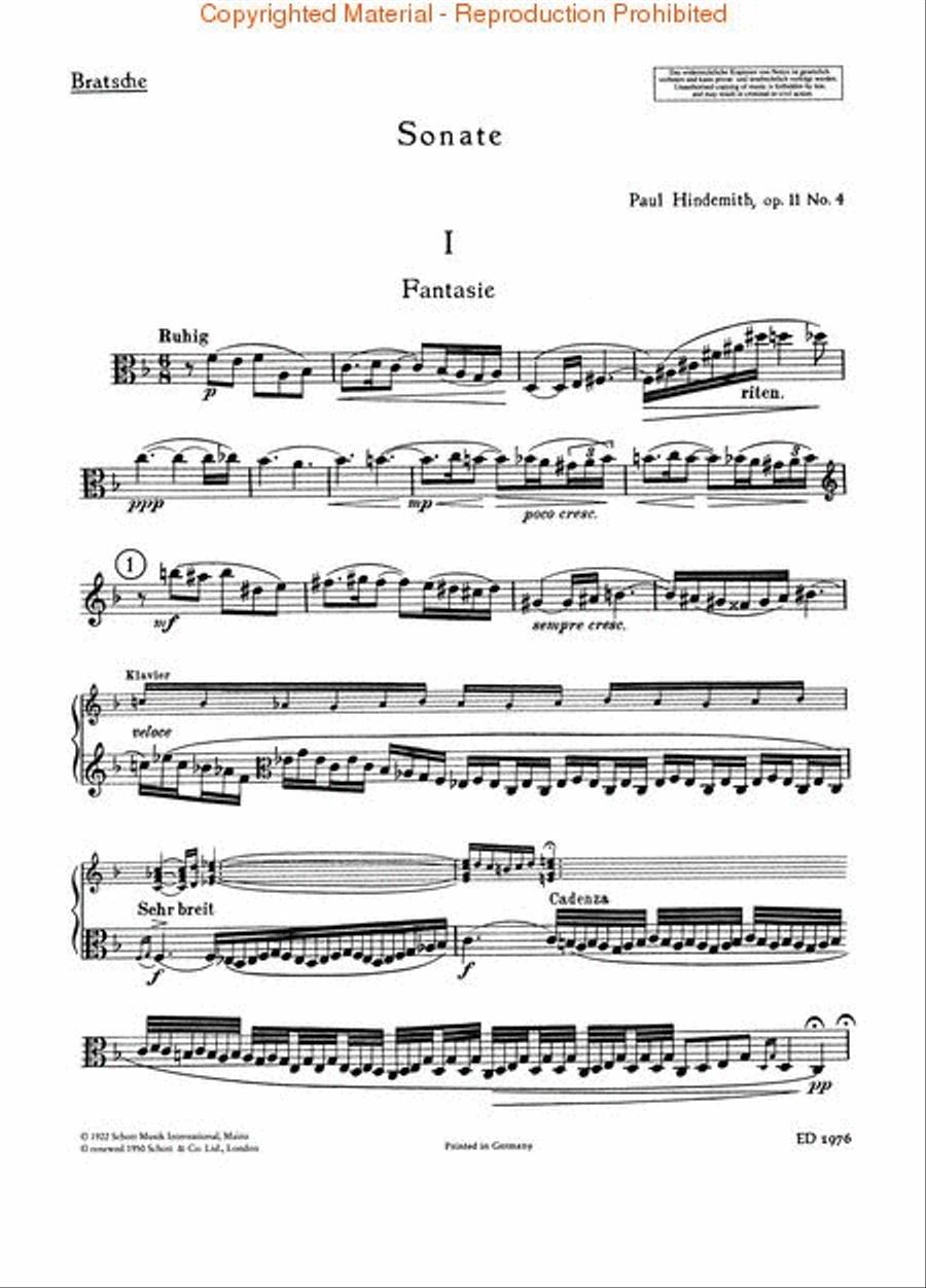 Sonata in F, Op. 11, No. 4 (1919) Piano Accompaniment scores gallery preview page 4