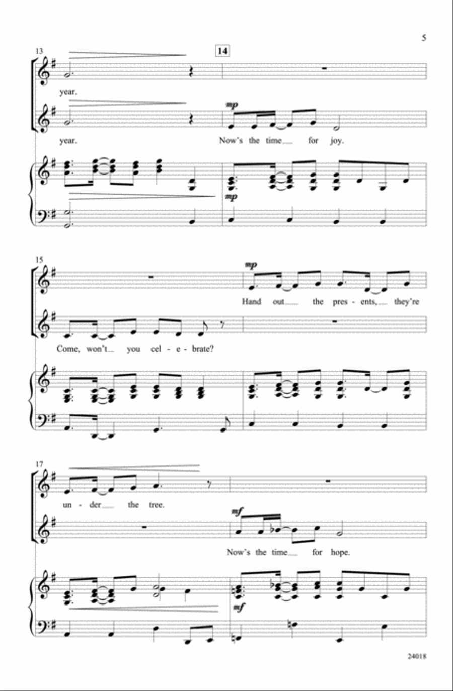 We Wish You We Wish You SSA scores gallery preview page 4