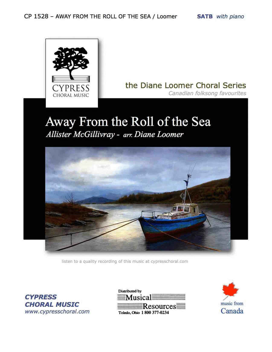 Away From The Roll Of The Sea 4-Part scores gallery preview page 1