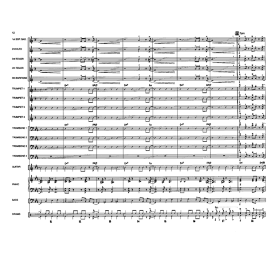 The Day We Called It A Night Jazz Ensemble scores gallery preview page 12