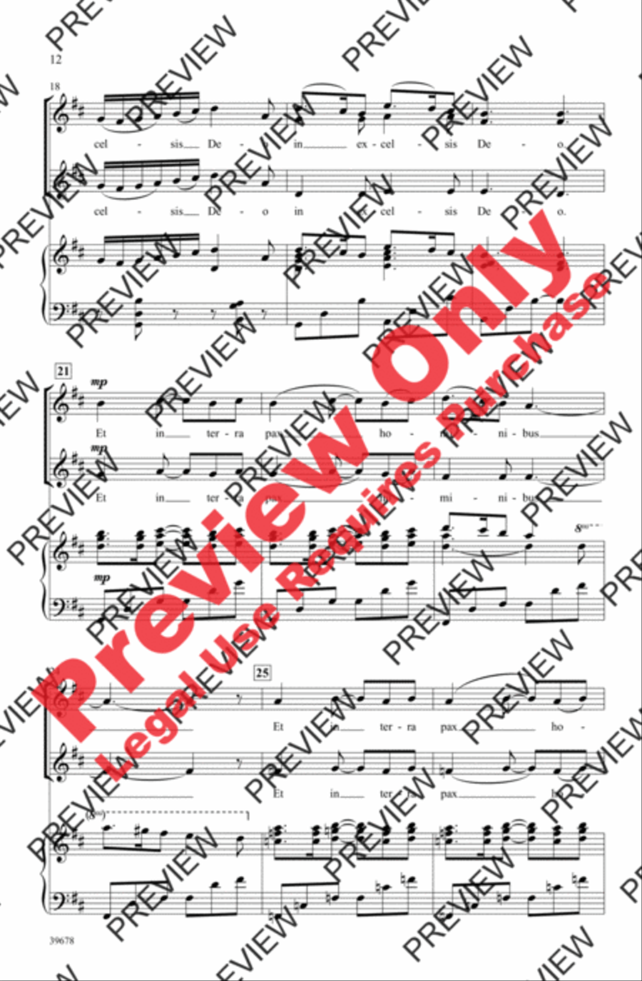 Missa Festiva Women's Choir scores gallery preview page 13