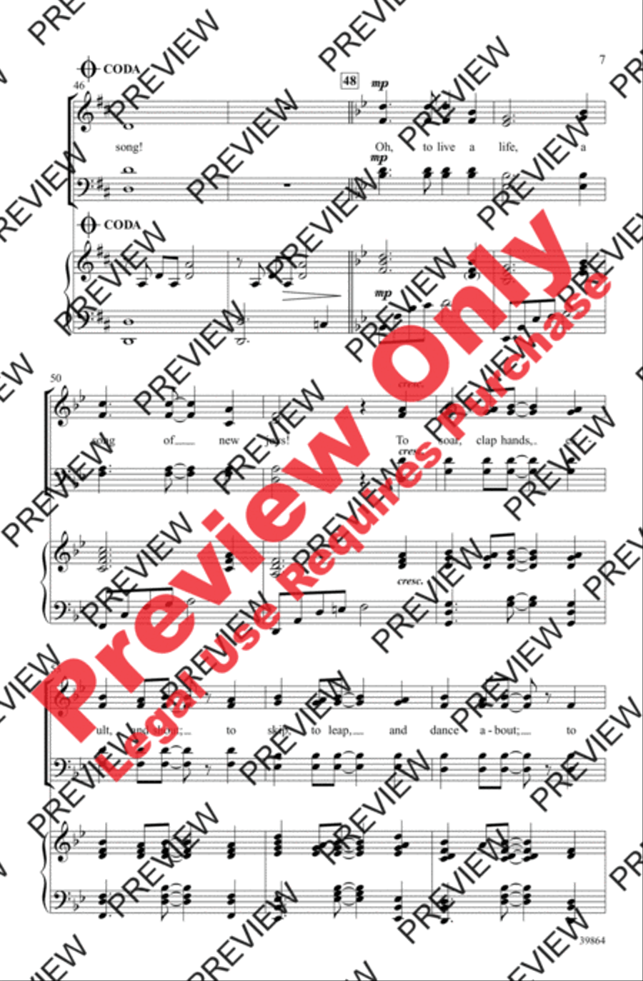 Celebrate and Sing! Celebrate and Sing! 4-Part scores gallery preview page 7