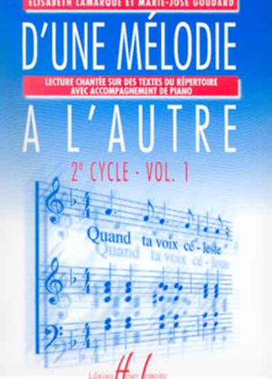 Book cover for D'une melodie a l'autre - Volume 1