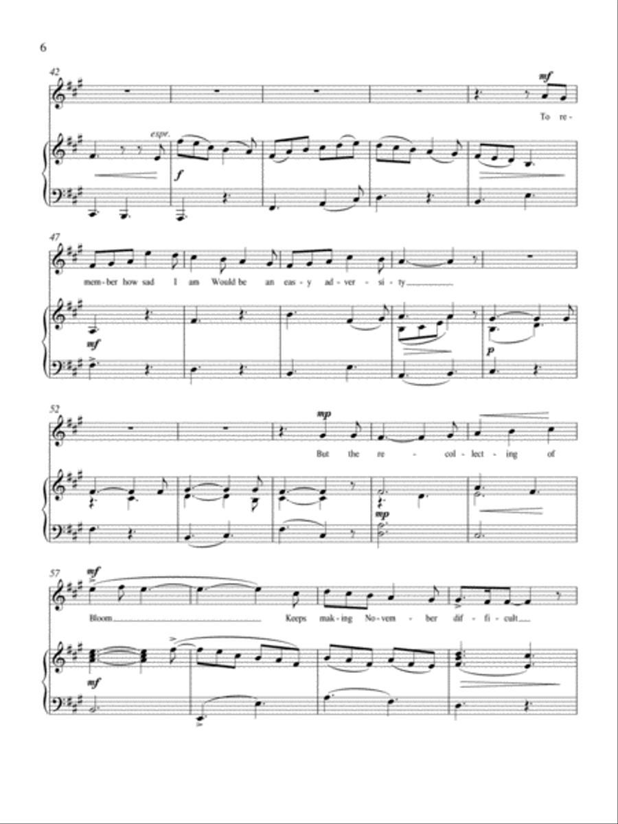 On Recollecting Soprano Voice scores gallery preview page 5