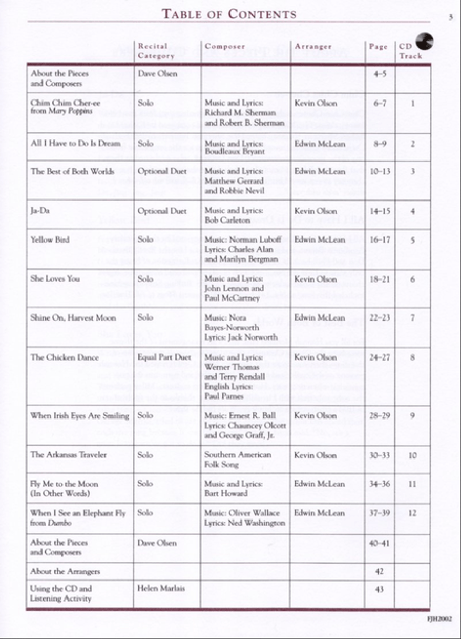 In Recital with Popular Music, Book 3 Piano Method scores gallery preview page 2