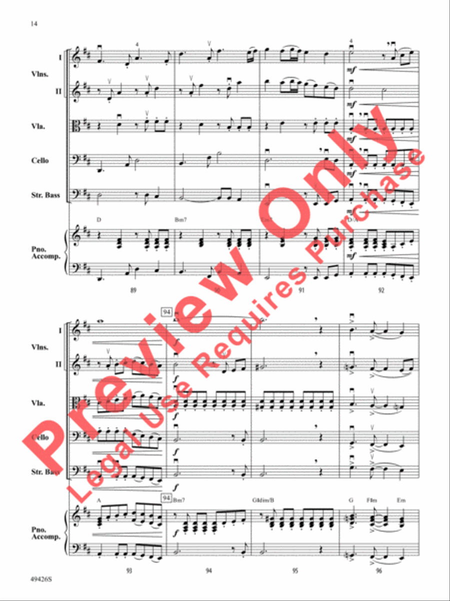 Come Fly With Me Come Fly With Me String Orchestra scores gallery preview page 15