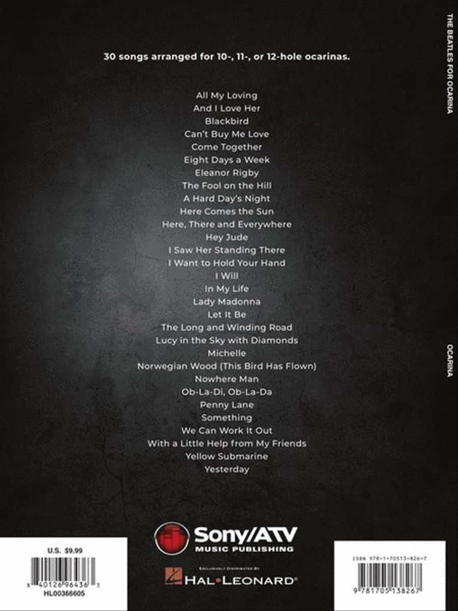 The Beatles for Ocarina ocarina scores gallery preview page 6