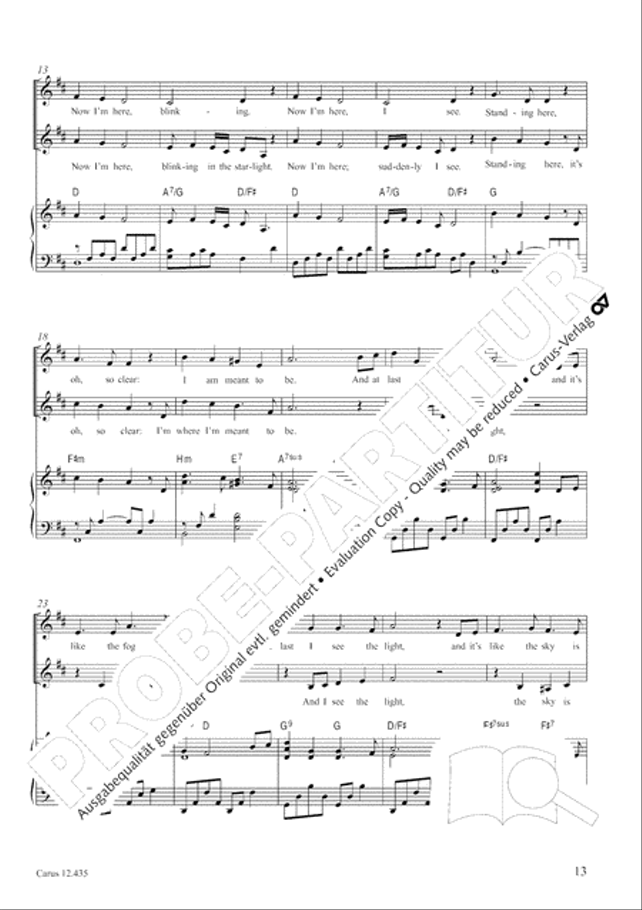 Songs from Disney films (Mary Poppins / The little Mermaid / Tangled). chorissimo! MOVIE vol. 3 Choir scores gallery preview page 14