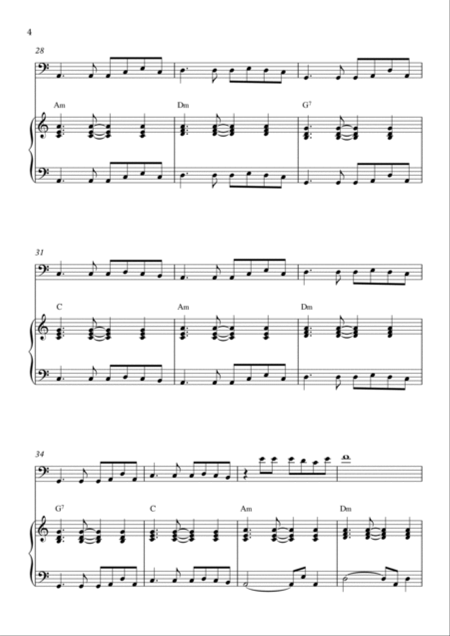 Flowers Piano scores gallery preview page 4
