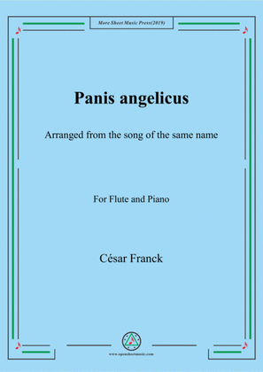Book cover for Franck-Panis angelicus,for Flute and Piano