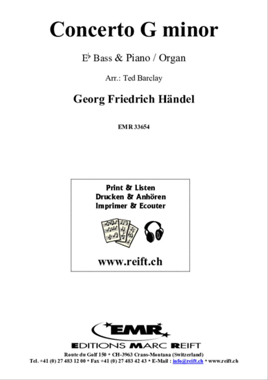 Concerto G minor Concerto G minor Organ scores gallery preview page 2