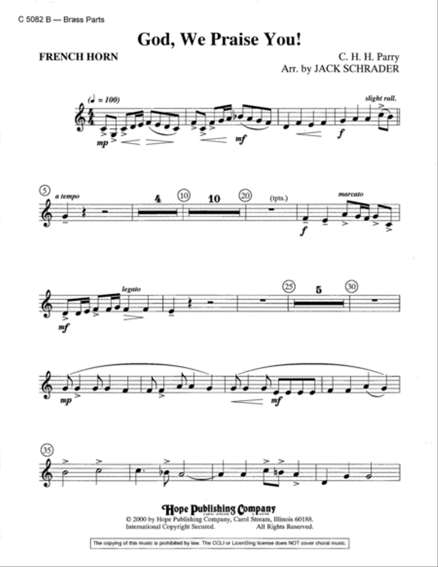 God, We Praise You! Choir scores gallery preview page 3
