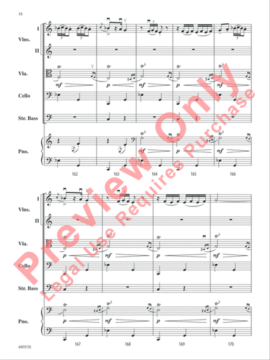 Danza Ritual del Fuego String Orchestra scores gallery preview page 19