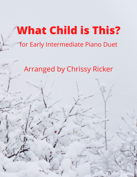 What Child is This? - early intermediate piano duet image number null