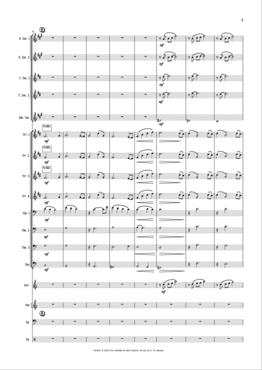 October Arrival October Arrival Jazz Ensemble scores gallery preview page 3