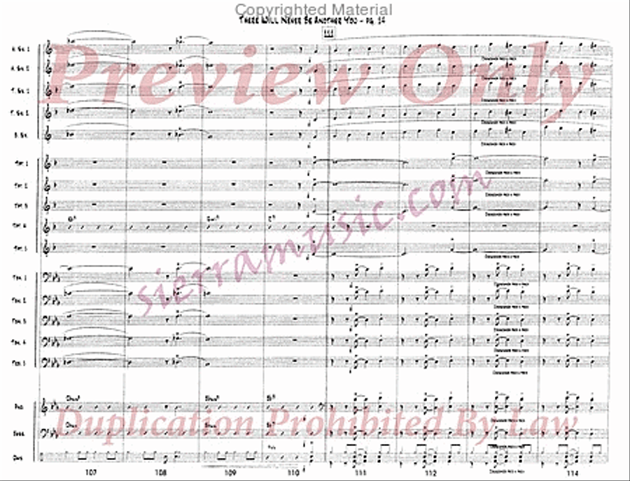 There Will Never Be Another You Jazz Ensemble scores gallery preview page 15