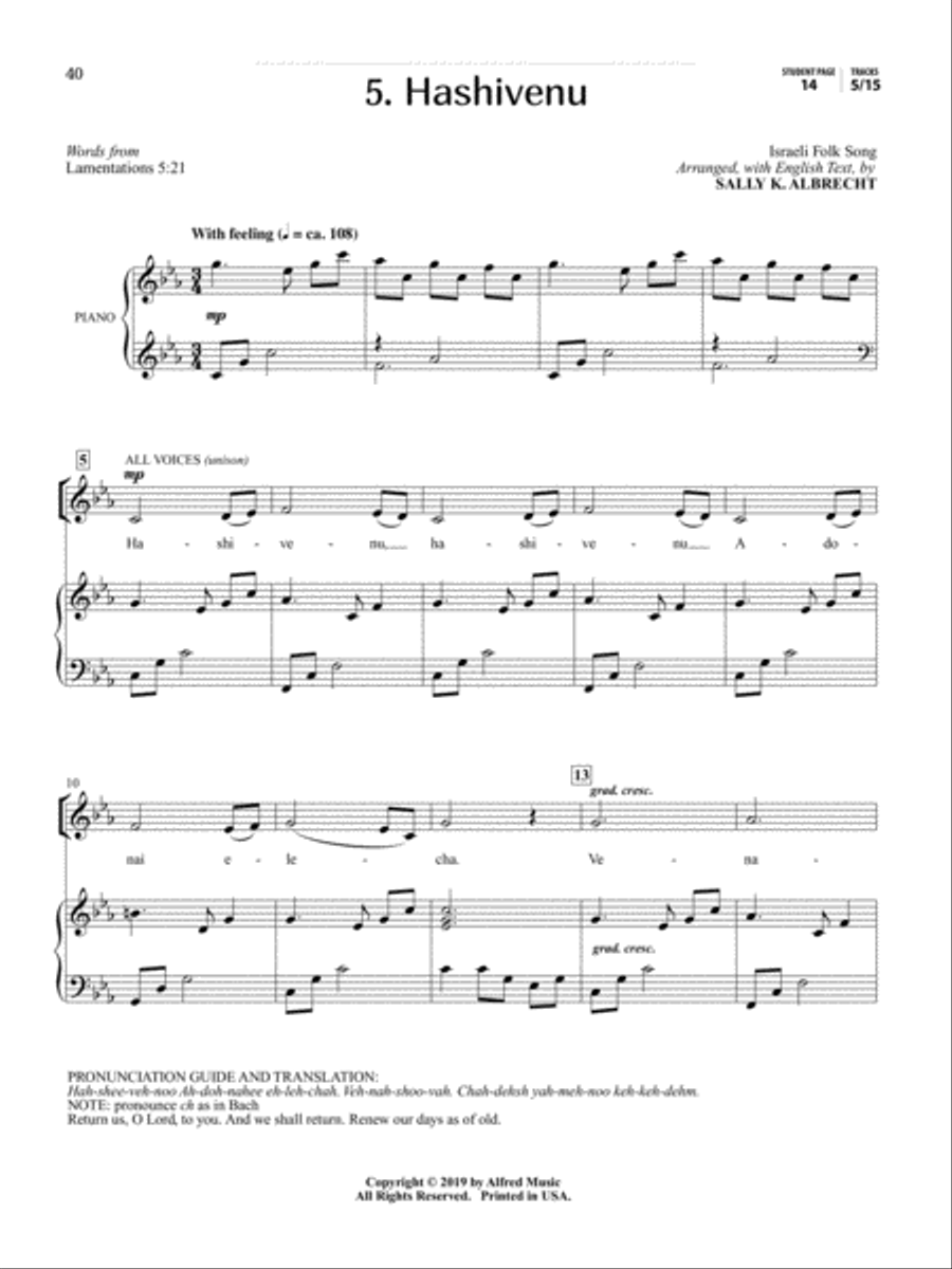 Harmony Handbook Unison Choir scores gallery preview page 6