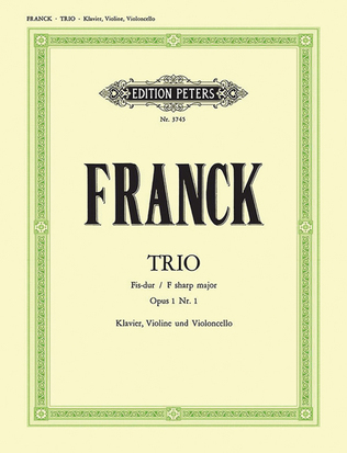 Book cover for Piano Trio in F sharp Op. 1 No. 1