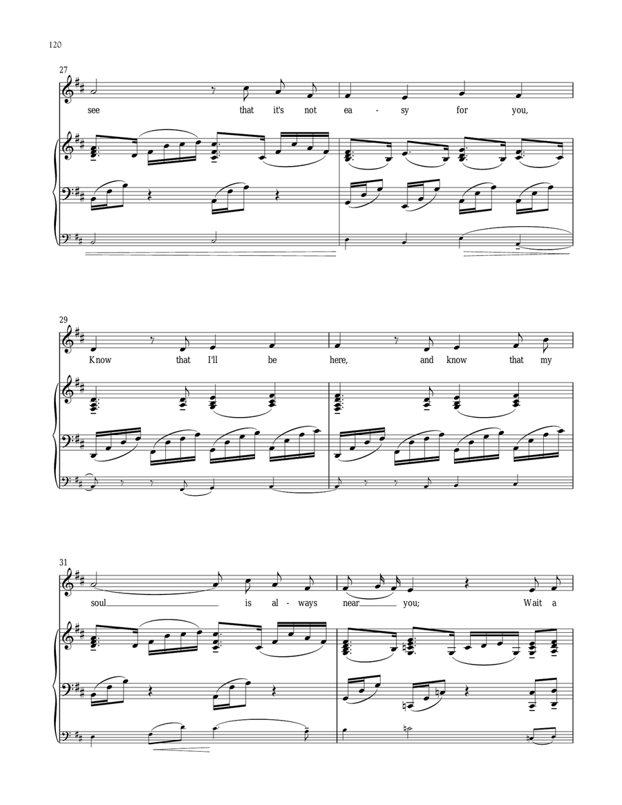 Wait A While Voice scores gallery preview page 4
