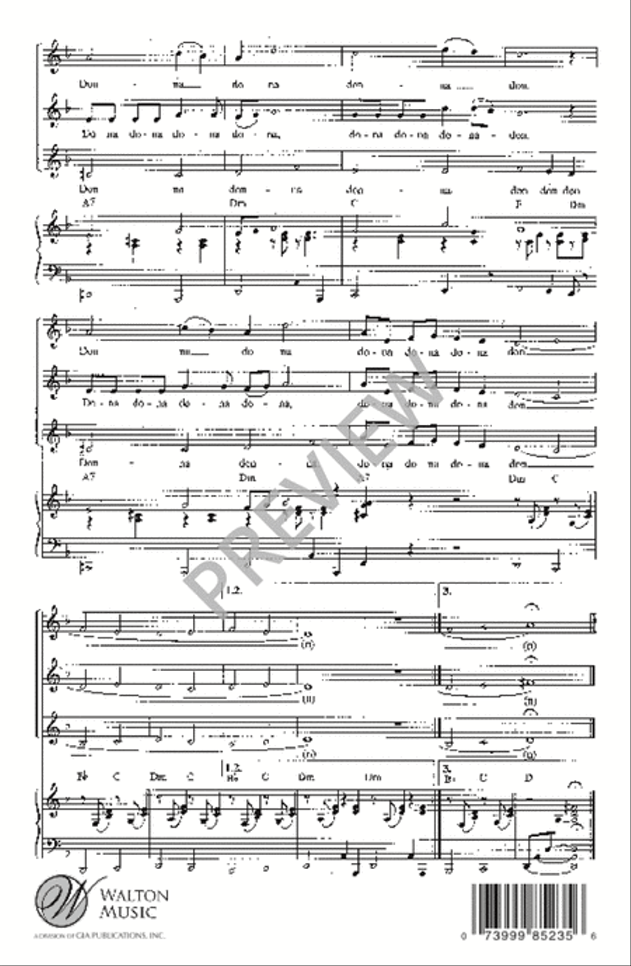 Donna, Donna SSA scores gallery preview page 9