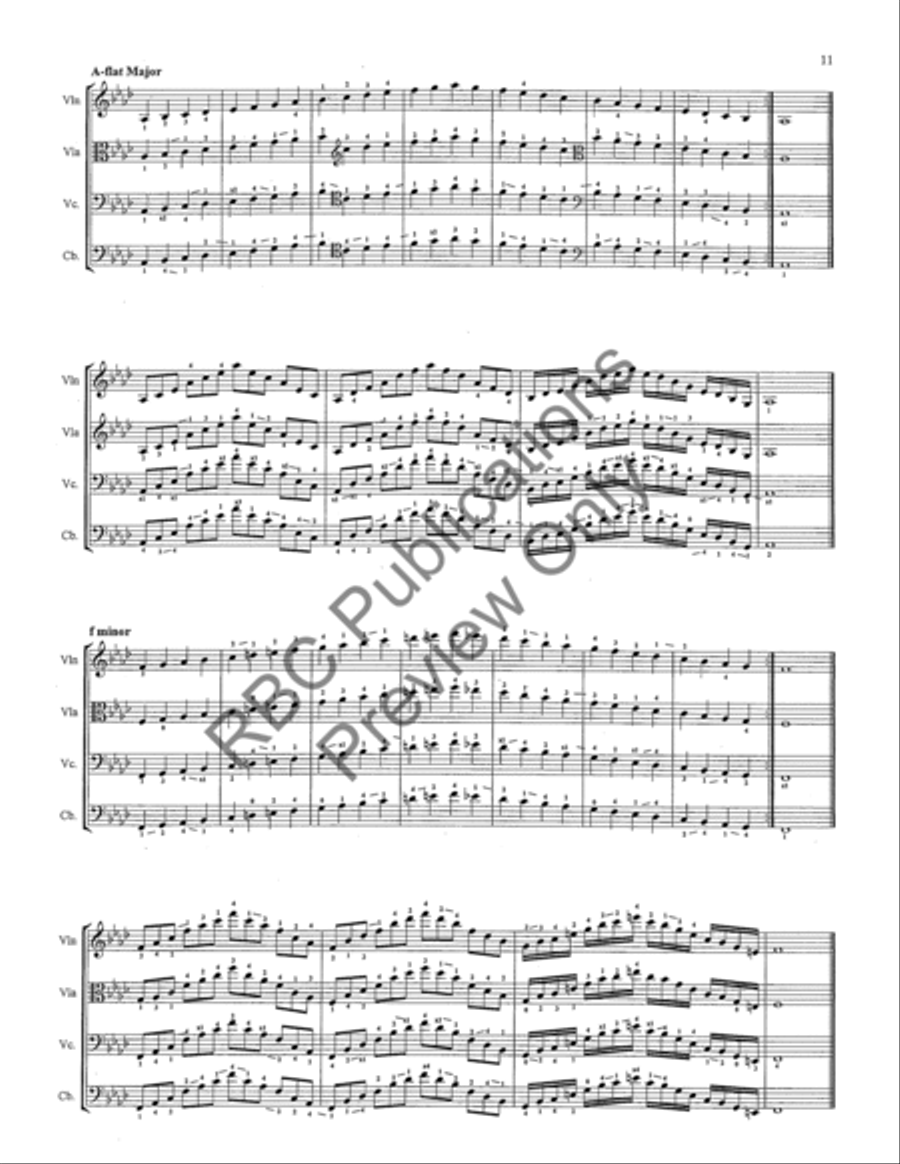 Scales Arpeggios And Chorales String Orchestra scores gallery preview page 12