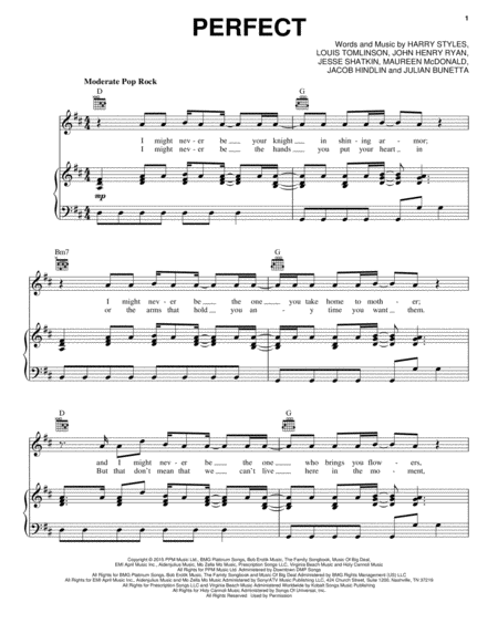 Night Changes by One Direction - Piano Solo - Digital Sheet Music