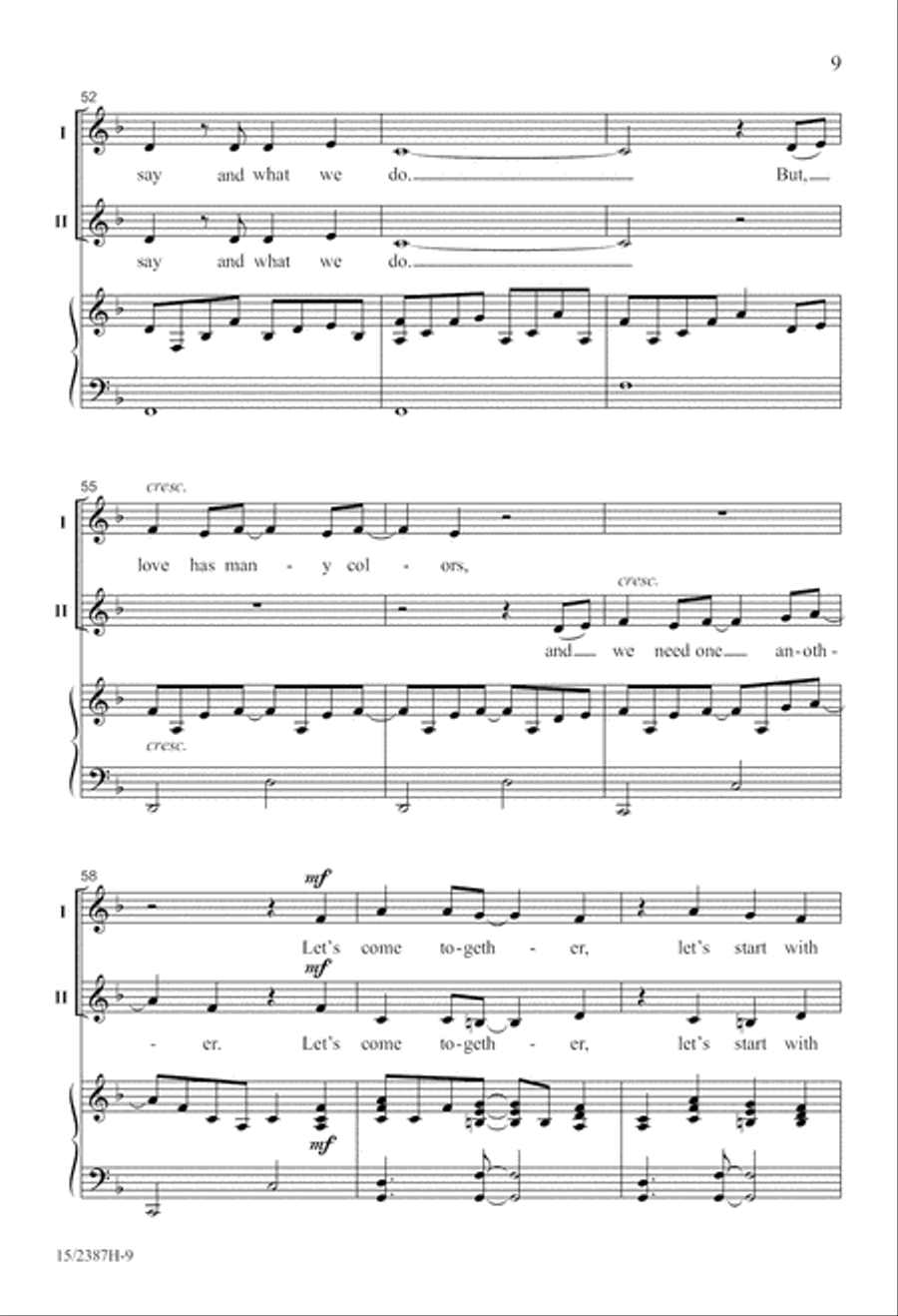 We Can Build a Bridge 2-Part scores gallery preview page 10