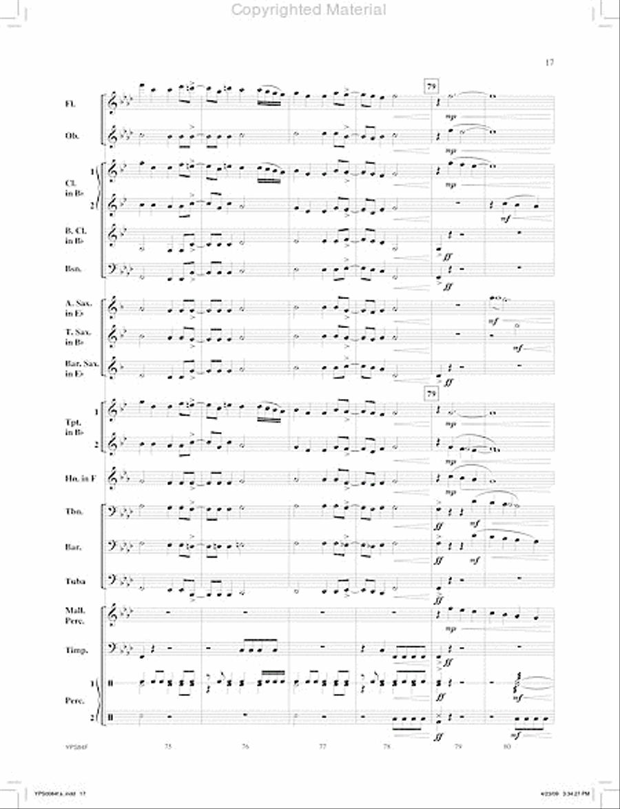 Zodiac Concert Band scores gallery preview page 18