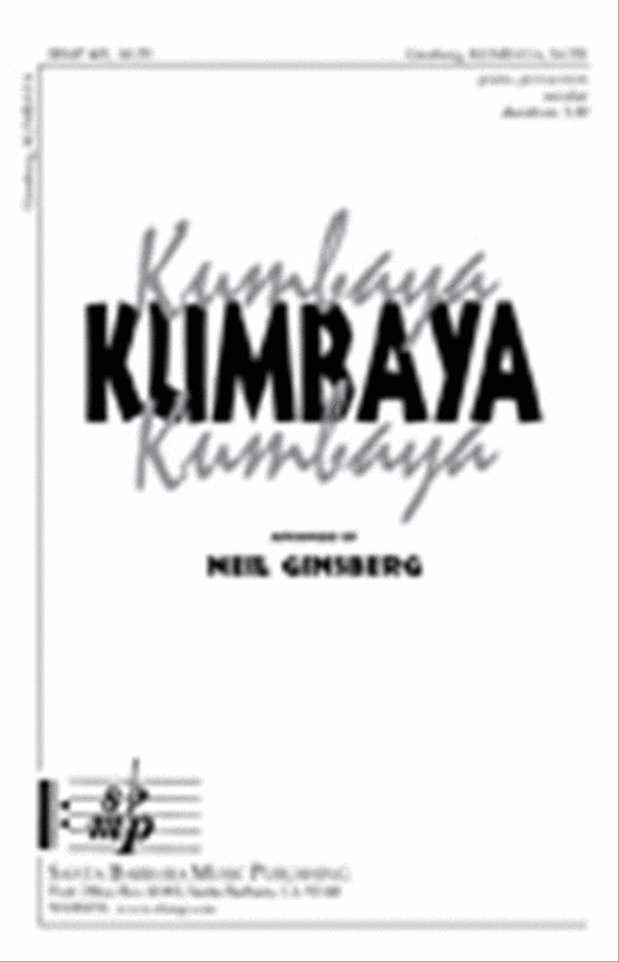 Kumbaya - SATB Octavo 4-Part scores gallery preview page 1