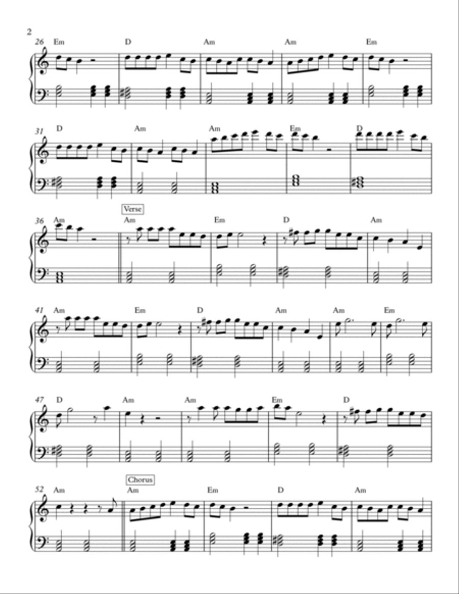 Criminal Easy Piano scores gallery preview page 2