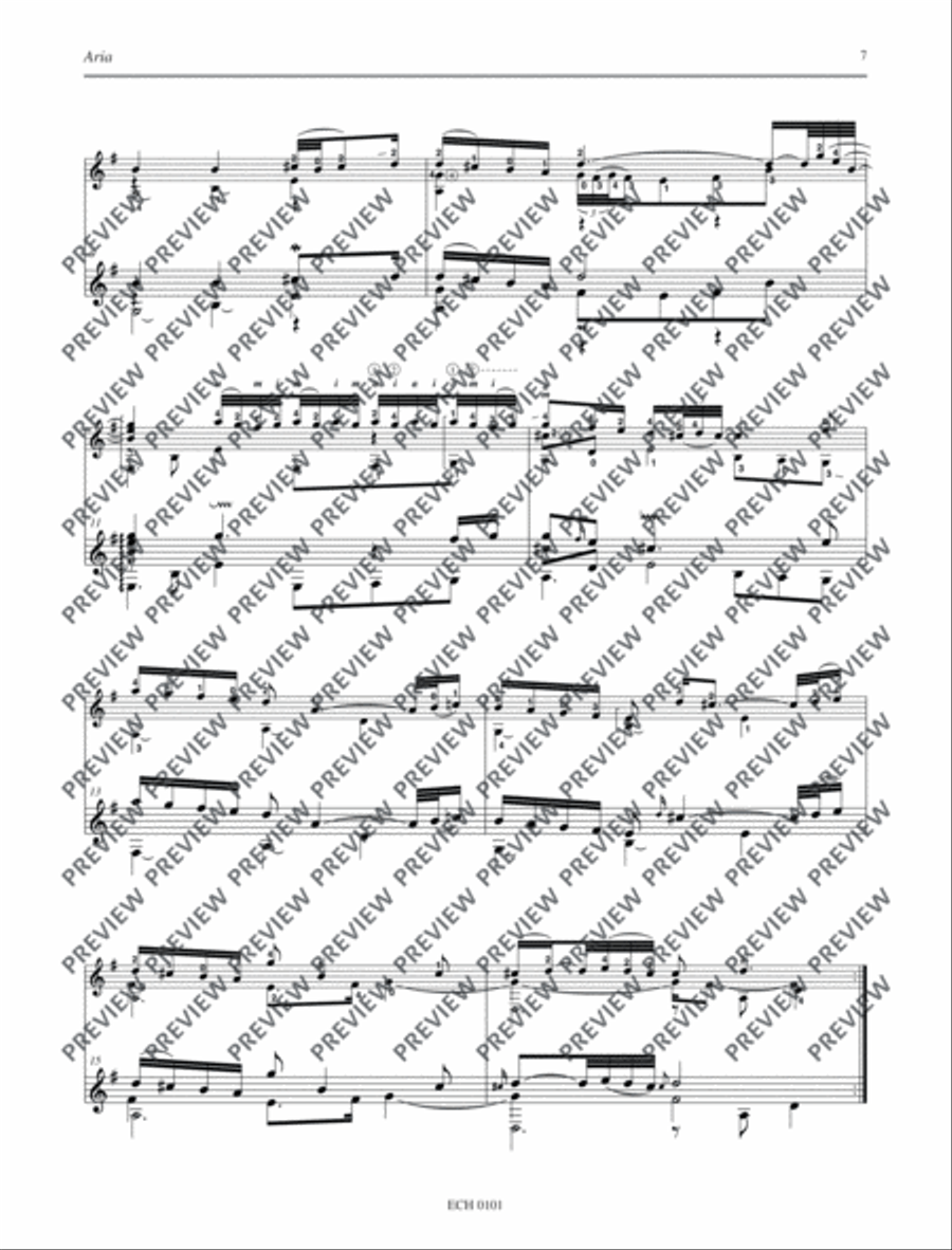 Goldberg Variations Classical Guitar scores gallery preview page 8