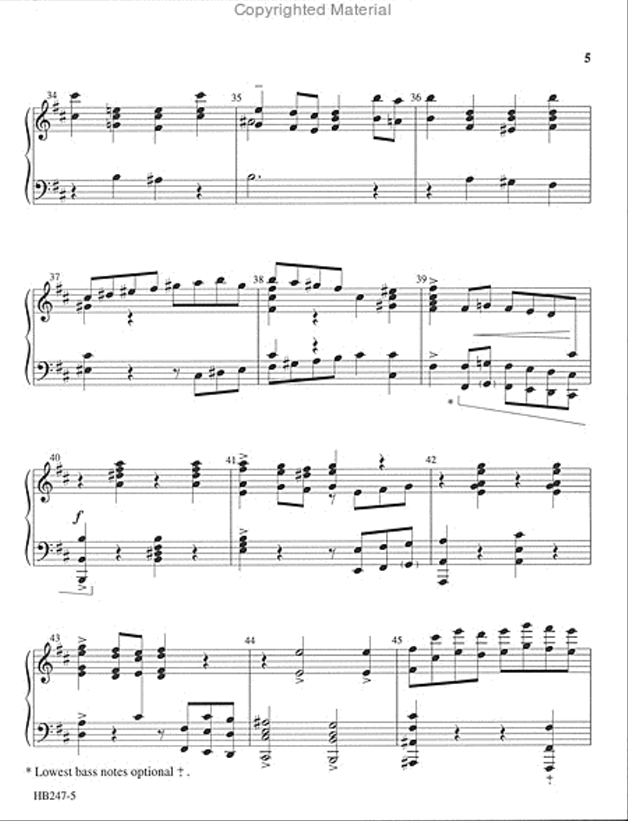 Bourree Handbell Choir scores gallery preview page 5