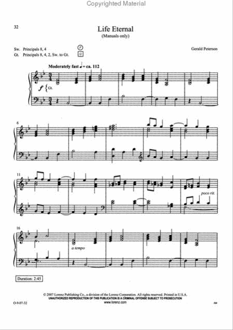 Easy Organ Library, Vol. 44 Organ Solo scores gallery preview page 4