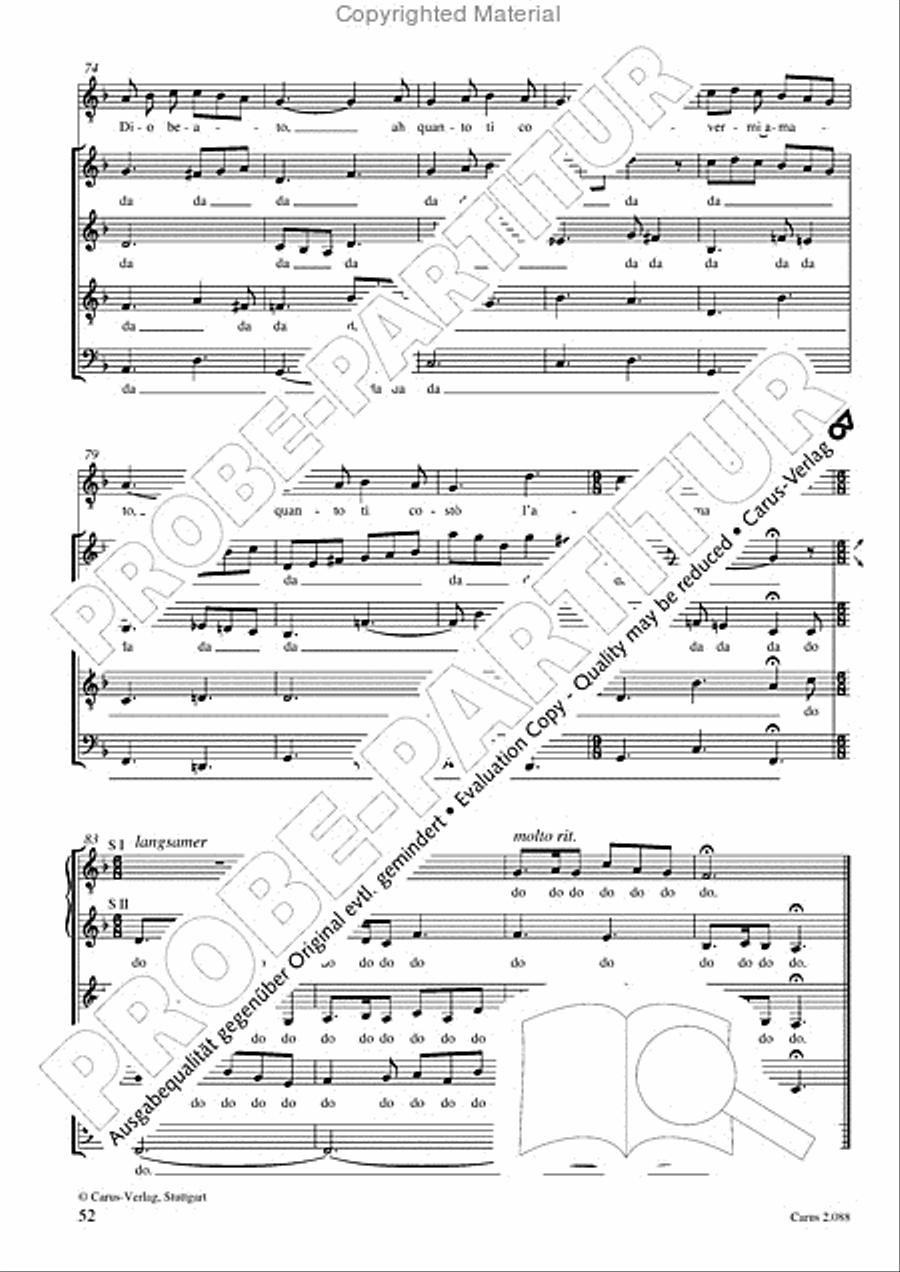 Calmus Christmas Carols Choir scores gallery preview page 53