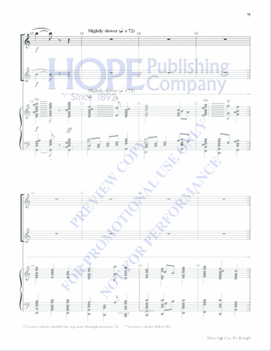 What Gift Can We Bring What Gift Can We Bring Piano scores gallery preview page 9