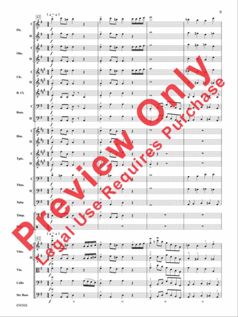 Academic Festival Overture, Op. 80 Full Orchestra scores gallery preview page 9