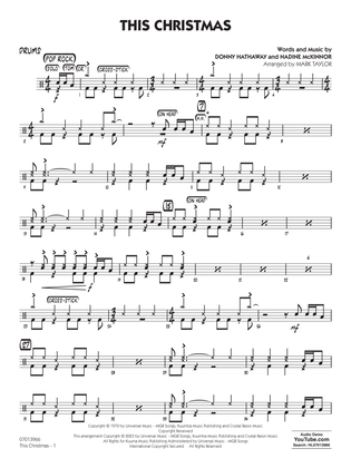 This Christmas (Key: Ab) (arr. Mark Taylor) - Drums