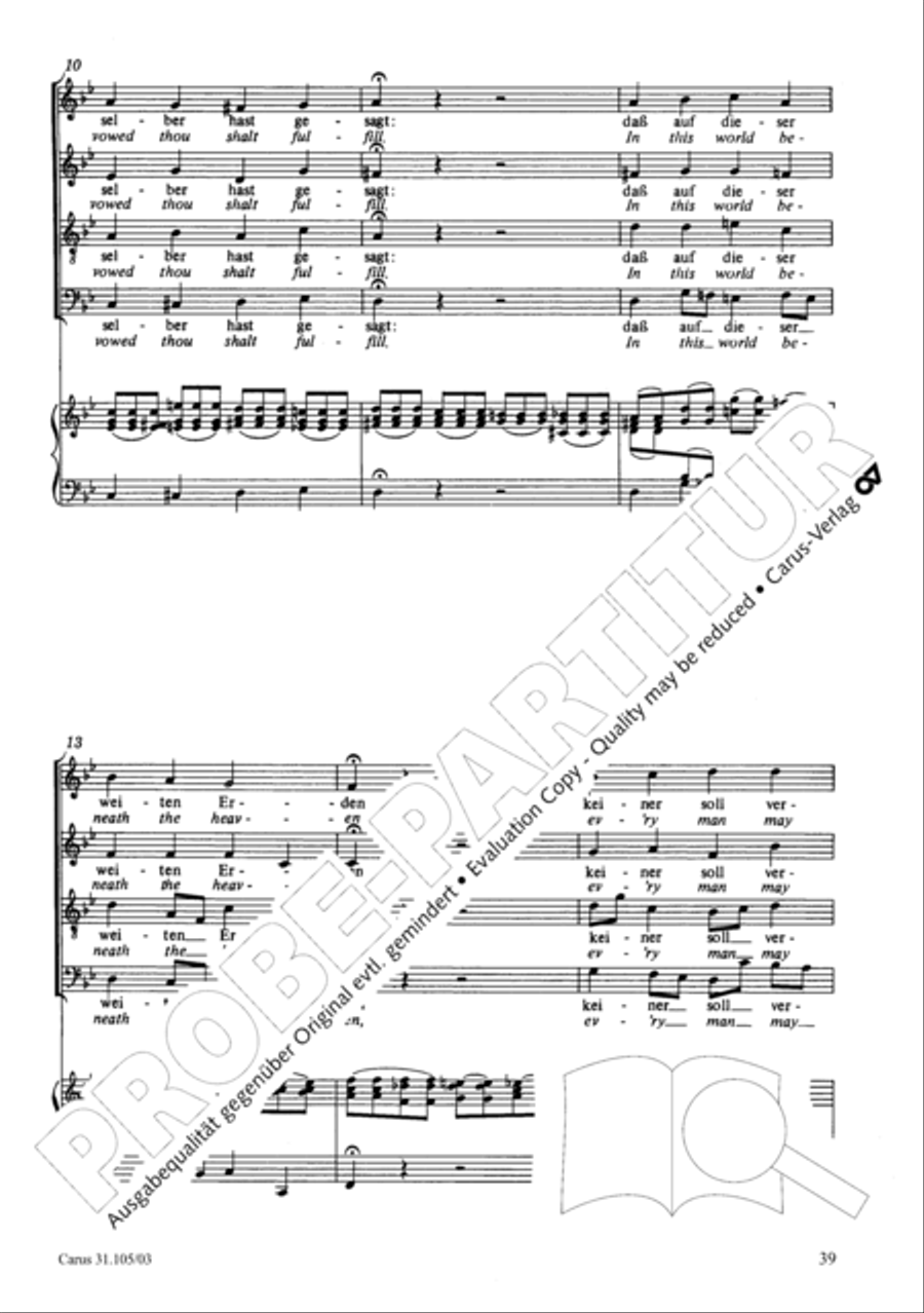 Lord, be not too quick to judge thy servant 4-Part scores gallery preview page 40