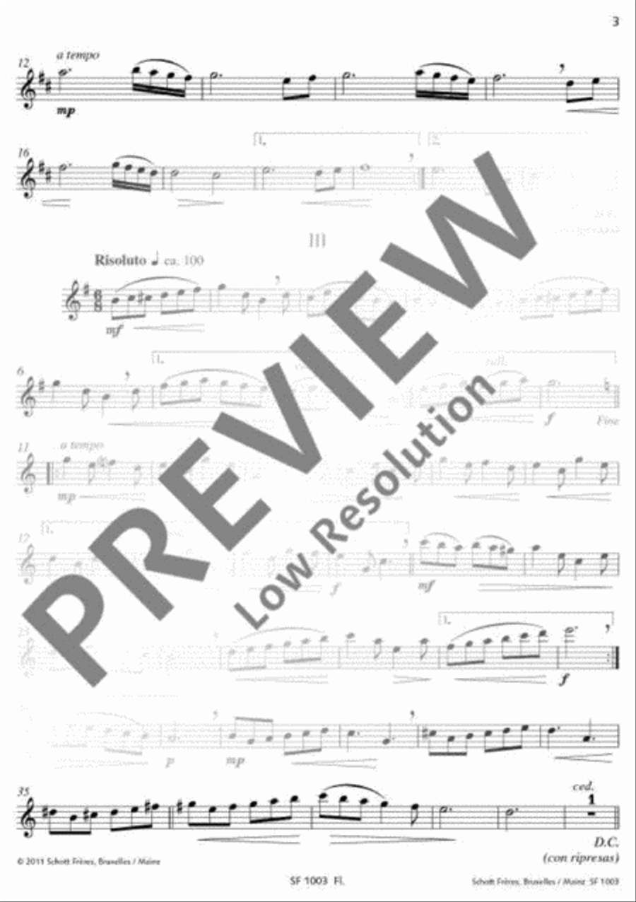 Summer Evening Flute scores gallery preview page 15