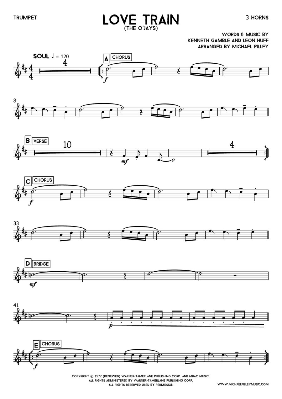 Love Train Small Ensemble scores gallery preview page 2