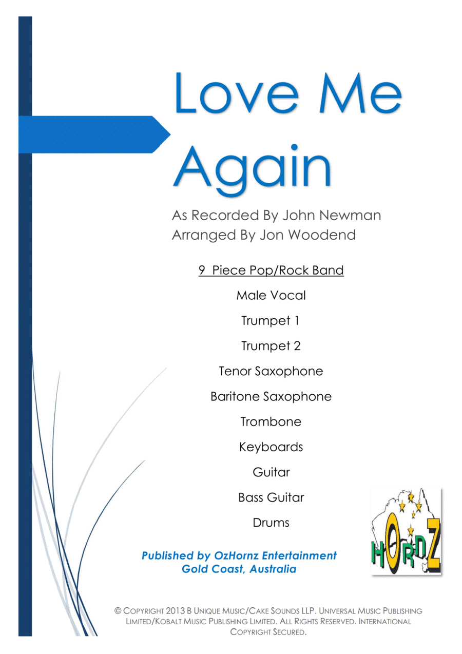 Love Me Again Large Ensemble scores gallery preview page 1
