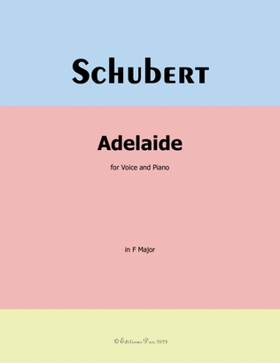 Adelaide, by Schubert, in F Major