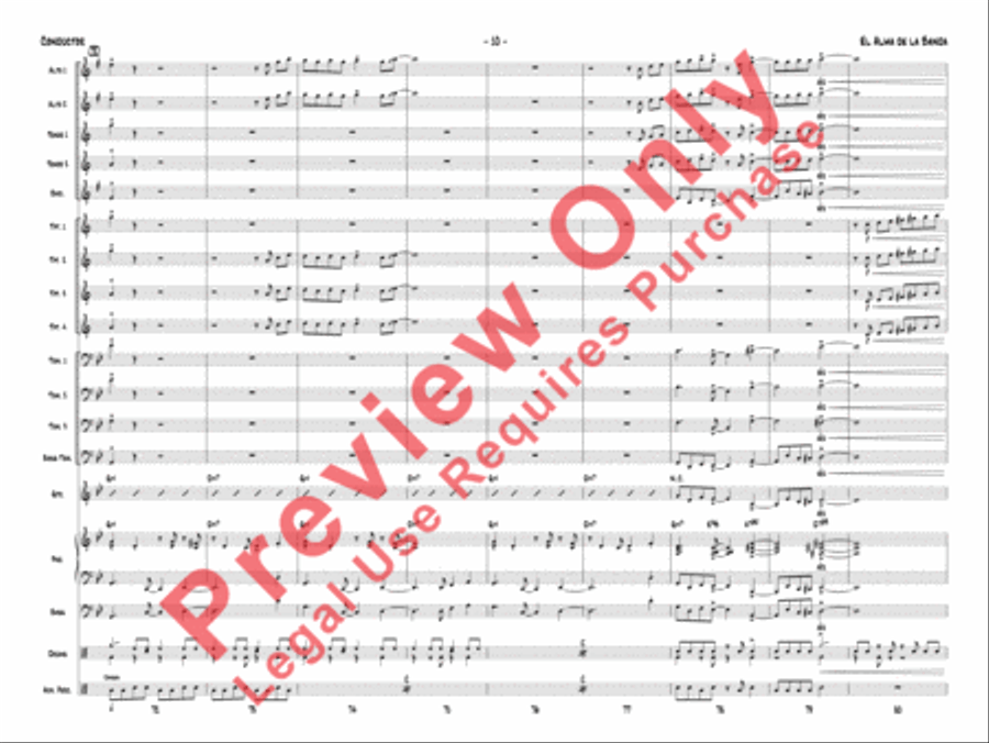 El Alma de la Banda Jazz Ensemble scores gallery preview page 13