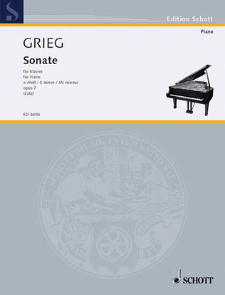 Book cover for Piano Sonata Op. 7 E Min
